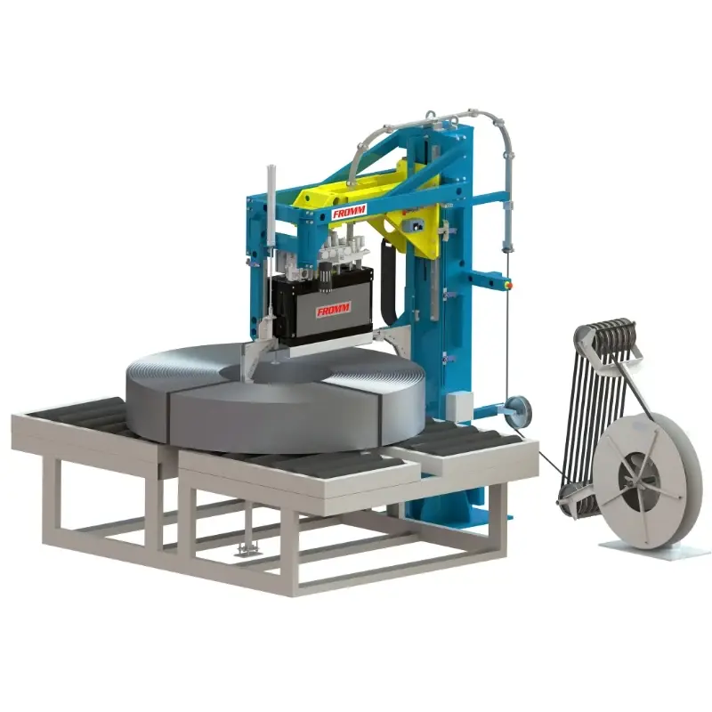 Steel strapping systems for slit coils